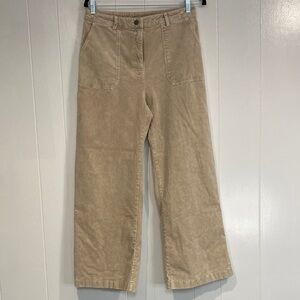Mystree Pants Corduroy Flare Cabincore Gorpcore Beige Tan Size Large Size 30